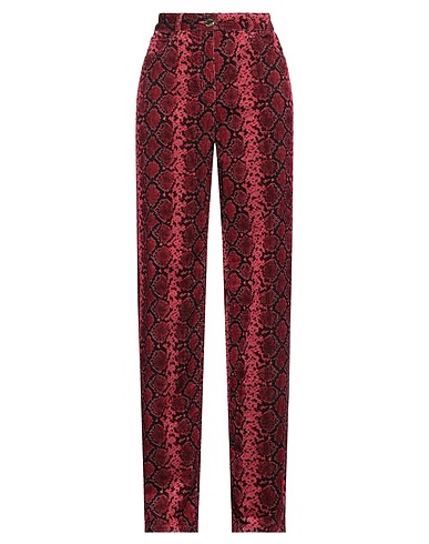 PINKO Casual pants Burgundy 100% Cotton