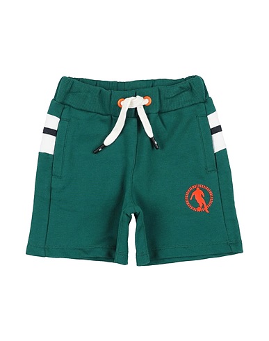 BIKKEMBERGS Shorts & Bermuda Emerald green 100% Cotton