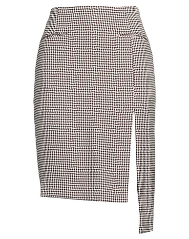 ISABELLE BLANCHE Paris Midi-Rock Dunkelbraun 60% Polyester, 35% Viskose, 5% Elastan