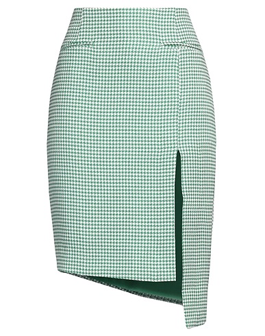 ISABELLE BLANCHE Paris Midi skirt Green 60% Polyester, 35% Viscose, 5% Elastane