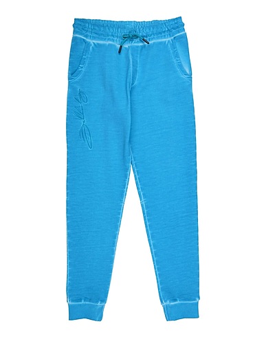 BIKKEMBERGS Casual trouser Azure 100% Cotton