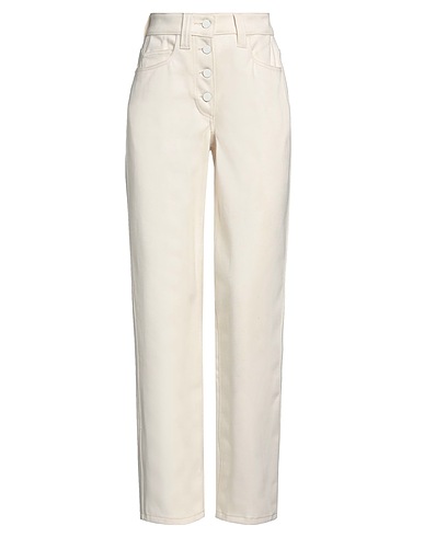 SUNNEI Denim pants Ivory 100% Cotton