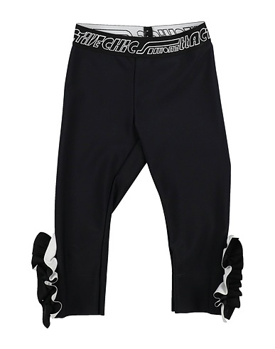 SIMONETTA Leggings Black 80% Polyamide, 20% Elastane, Cotton