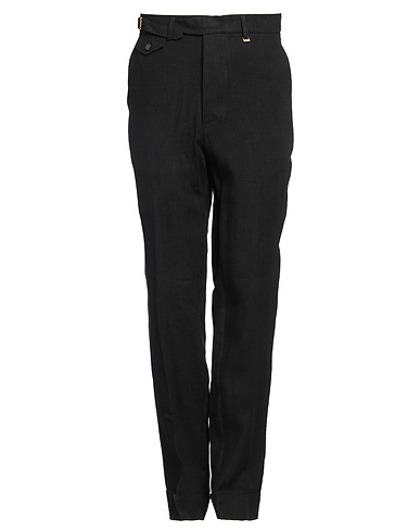 I'M BRIAN Casual trouser Black 65% Polyester, 35% Cotton