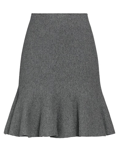 JIL SANDER Mini skirt Grey 70% Wool, 30% Cashmere