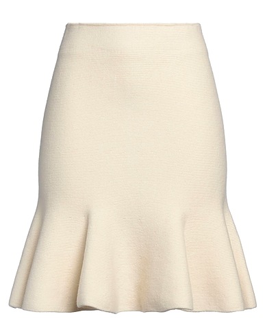 JIL SANDER Minigonna Avorio 70% Lana, 30% Cachemire