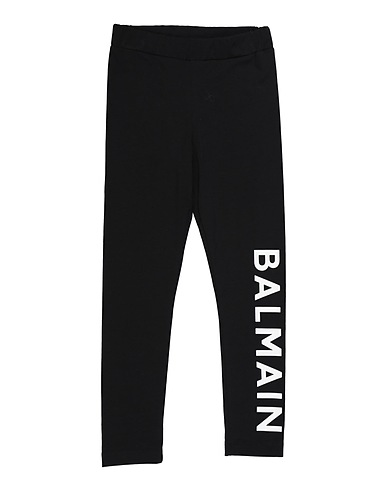 BALMAIN Leggings Black 96% Cotton, 4% Elastane