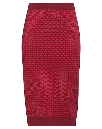 MICHAEL MICHAEL KORS Midi-Rock Ziegelrot 52% Viskose, 46% Nylon, 2% Elastan