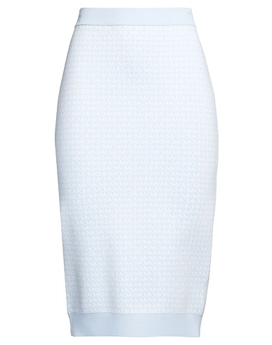 MICHAEL MICHAEL KORS Midi skirt Sky blue 52% Viscose, 46% Nylon, 2% Elastane
