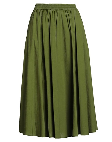 MICHAEL MICHAEL KORS Midi-Rock Grün 96% Organische Baumwolle, 4% Elastan