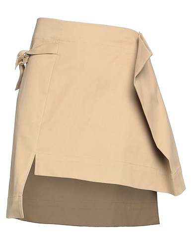 JW ANDERSON Mini skirt Beige 97% Cotton, 3% Elastane