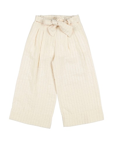 LALALÙ Casual trouser Beige 91% Cotton, 9% Lurex®