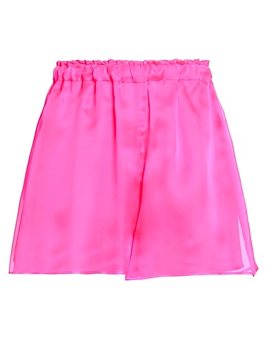 SOLOTRE Shorts & Bermuda Fuchsia 100% Silk, Polyester