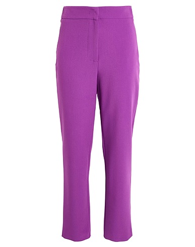 SILENCE LIMITED Casual trouser Mauve 77% Polyester, 17% Viscose, 6% Elastane