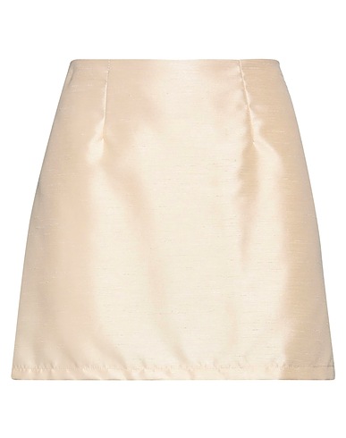 HAVEONE Mini skirt Beige 100% Polyester