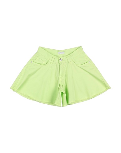 MEILISA BAI Shorts & Bermuda Light green 97% Cotton, 3% Elastane