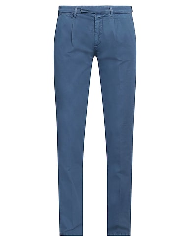 LUIGI BORRELLI NAPOLI Casual trouser Blue 100% Cotton