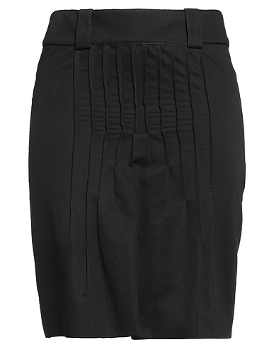 SPORTMAX Midi skirt Black 100% Cotton