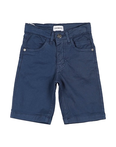BIKKEMBERGS Shorts & Bermuda Navy blue 97% Cotton, 3% Elastane