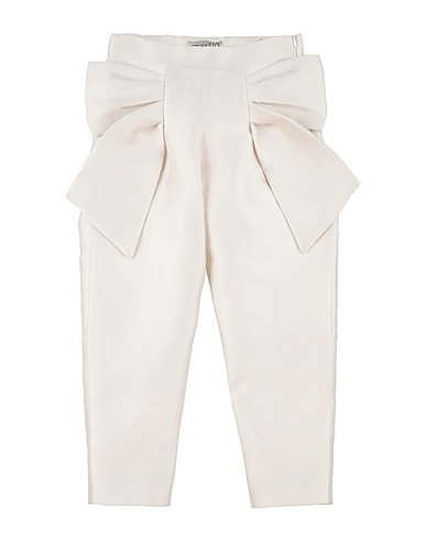 SIMONETTA Casual trouser Off white 75% Polyester, 25% Silk