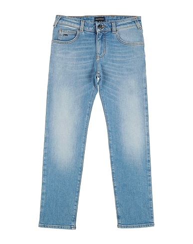 EMPORIO ARMANI Denim trousers Blue 99% Cotton, 1% Elastane