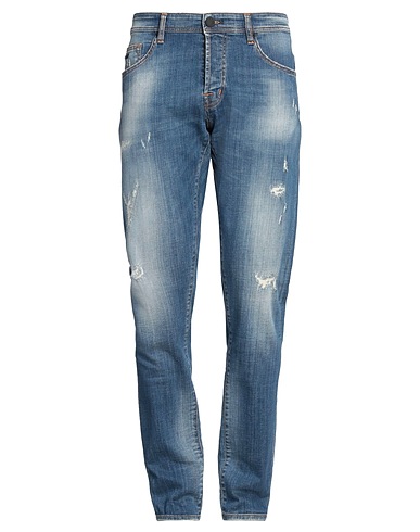 TRAMAROSSA Denim pants Blue 98% Cotton, 2% Elastane