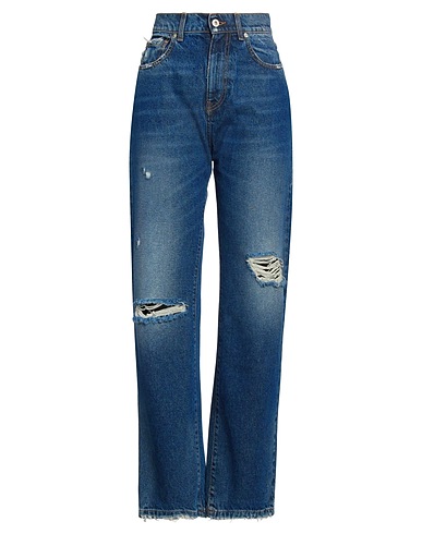 ACTITUDE by TWINSET Denim trousers Blue 100% Cotton