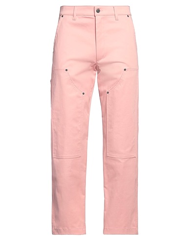 MOSCHINO Denim trousers Pink 97% Cotton, 3% Elastane