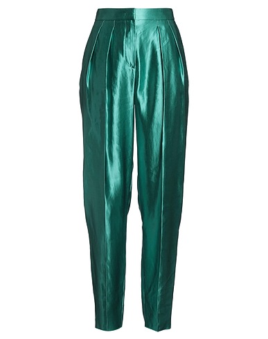 GIORGIO ARMANI Casual trouser Green 54% Linen, 46% Silk