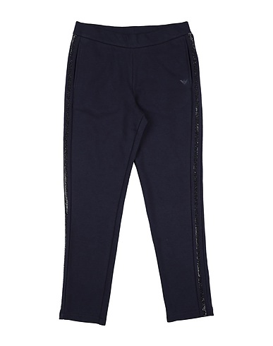 EMPORIO ARMANI Casual pants Midnight blue 83% Cotton, 17% Polyester