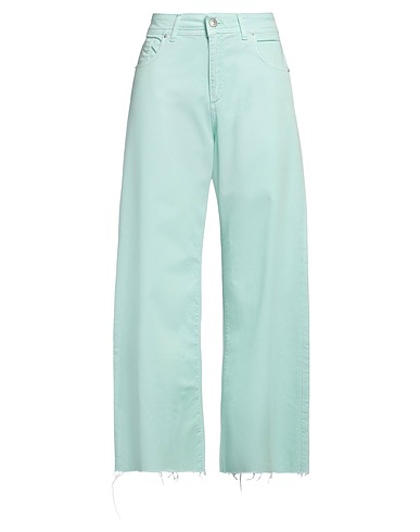 NOIR'N'BLEU Casual pants Light green 97% Cotton, 3% Elastane