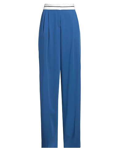 HUGO Casual trouser Blue 40% Viscose, 27% Polyester, 26% Recycled polyester, 7% Elastane