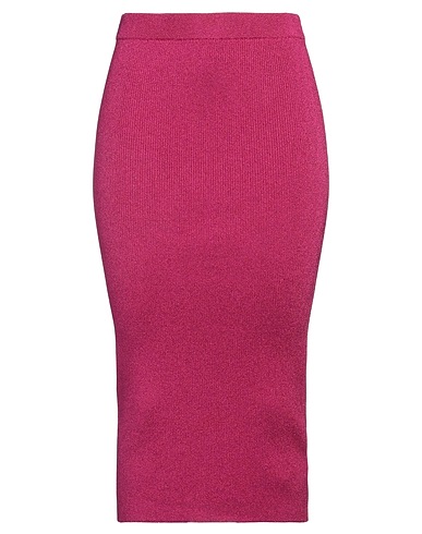 MICHAEL MICHAEL KORS Midi-Rock Fuchsia 72% Viskose, 12% Metall, 11% Nylon, 4% Andere Fasern, 1% Elastan