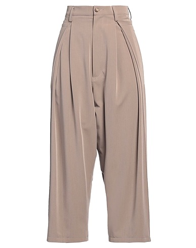 THE MANNEI Casual trouser Taupe 80% Wool, 20% Silk