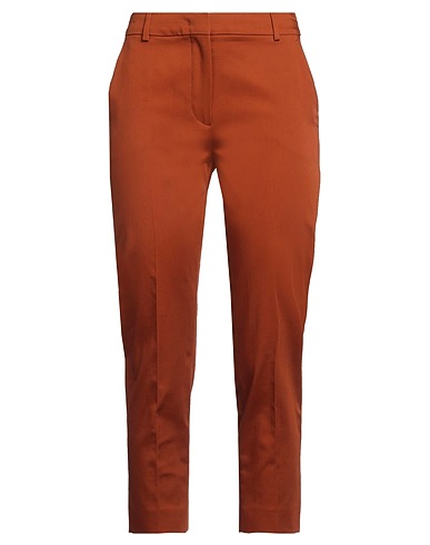 MAX MARA Casual trouser Brown 98% Cotton, 2% Elastane