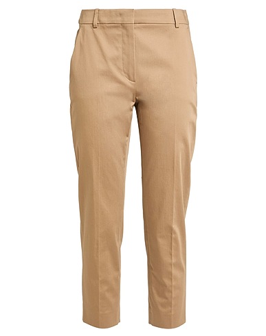 MAX MARA Casual trouser Sand 98% Cotton, 2% Elastane