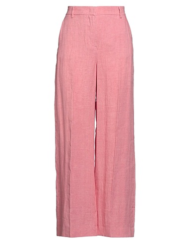 WEEKEND MAX MARA Casual trouser Pink 100% Linen