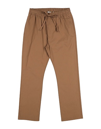 MANUEL RITZ Casual trouser Brown 97% Cotton, 3% Elastane