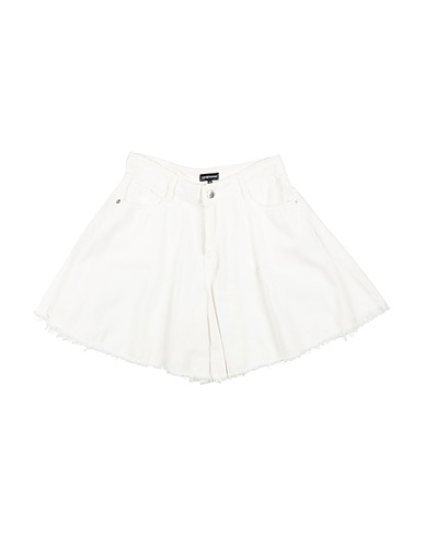EMPORIO ARMANI Denim shorts White 100% Cotton