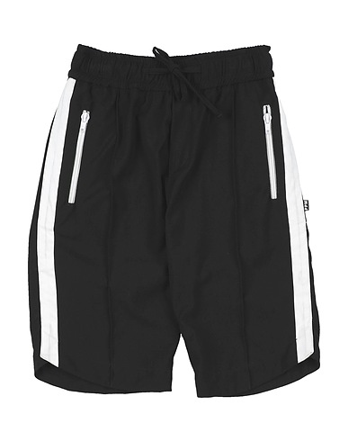 PAOLO PECORA Shorts & Bermuda Black 69% Polyester, 29% Viscose, 2% Elastane
