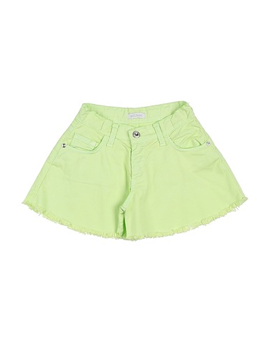 MEILISA BAI Shorts & Bermuda Light green 97% Cotton, 3% Elastane