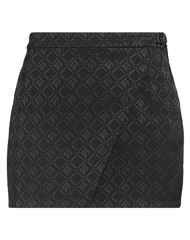 MARINE SERRE Mini skirt GOLD LINE Black 79% Viscose, 20% Wool, 1% Elastane, Recycled polyamide