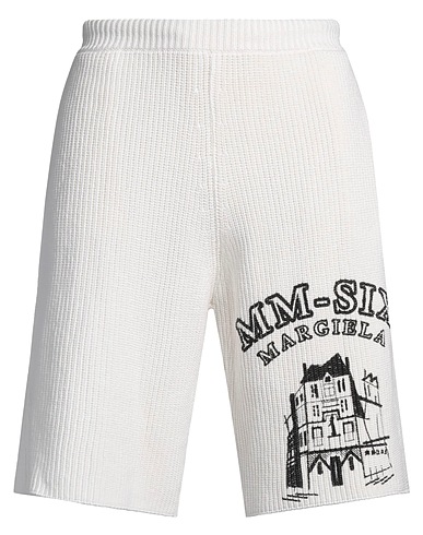MM6 MAISON MARGIELA Shorts & Bermuda White 100% Cotton