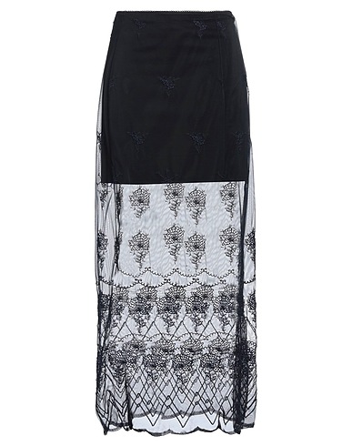 RABANNE Maxi Skirts Midnight blue 82% Polyamide, 18% Elastane, Viscose