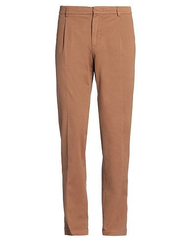 PESERICO Casual pants Light brown 98% Cotton, 2% Elastane