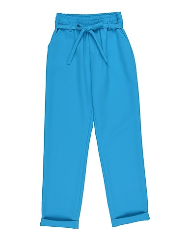 MEILISA BAI Casual trouser Azure 88% Polyester, 12% Elastane