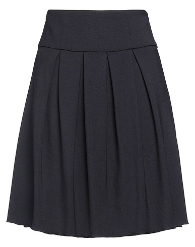 EMPORIO ARMANI Мини-юбка Иссиня-чёрный 99% Натуральная шерсть, 1% Эластан