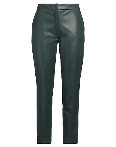 CLIPS Casual pants Dark green 65% Polyester, 35% Polyurethane