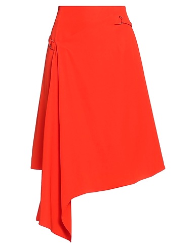 ANNARITA N Midi skirt Tomato red 97% Polyester, 3% Elastane
