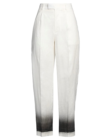 LIVIANA CONTI Casual trouser White 100% Linen